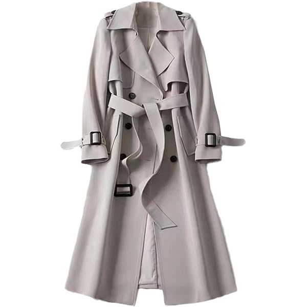 Amazon.com: Trench Coat Women Long Double Breasted Jackets